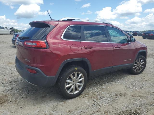 1C4PJMDB3FW682859 - 2015 JEEP CHEROKEE LIMITED RED photo 3