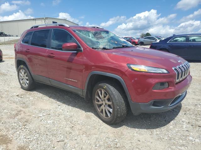 1C4PJMDB3FW682859 - 2015 JEEP CHEROKEE LIMITED RED photo 4