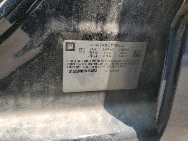 1G1JB5SH6H4134023 - 2017 CHEVROLET SONIC LS BLACK photo 12