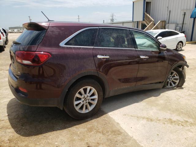 5XYPG4A31LG653624 - 2020 KIA SORENTO L BURGUNDY photo 3