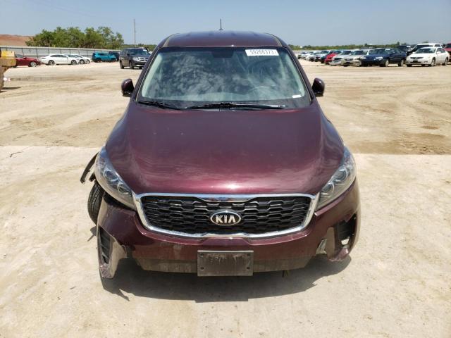 5XYPG4A31LG653624 - 2020 KIA SORENTO L BURGUNDY photo 5