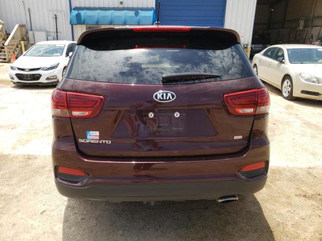 5XYPG4A31LG653624 - 2020 KIA SORENTO L BURGUNDY photo 6