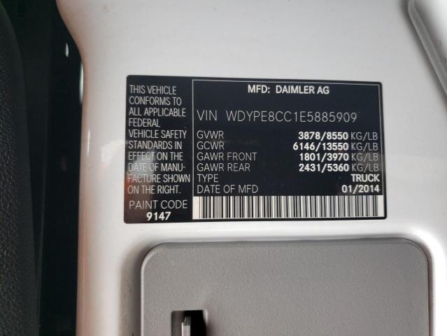 WDYPE8CC1E5885909 - 2014 FREIGHTLINER SPRINTER 2500 WHITE photo 14