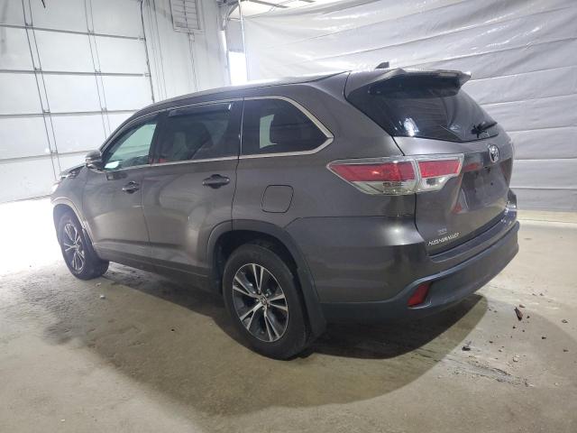 5TDJKRFH3GS321571 - 2016 TOYOTA HIGHLANDER XLE GRAY photo 2