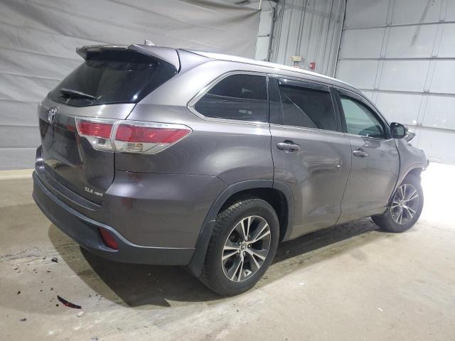 5TDJKRFH3GS321571 - 2016 TOYOTA HIGHLANDER XLE GRAY photo 3