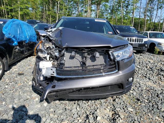 5TDJKRFH3GS321571 - 2016 TOYOTA HIGHLANDER XLE GRAY photo 5