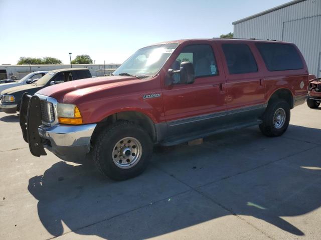 1FMNU41SX1EB75292 - 2001 FORD EXCURSION XLT BURGUNDY photo 1