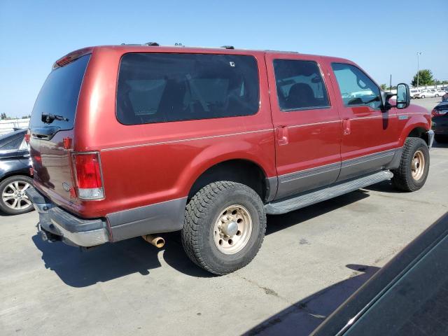 1FMNU41SX1EB75292 - 2001 FORD EXCURSION XLT BURGUNDY photo 3