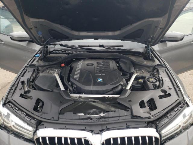 WBA73BJ00MWX13206 - 2021 BMW 540 XI GRAY photo 11