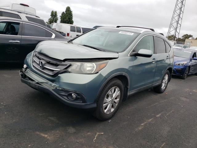 2HKRM3H71CH510315 - 2012 HONDA CR-V EXL TEAL photo 1