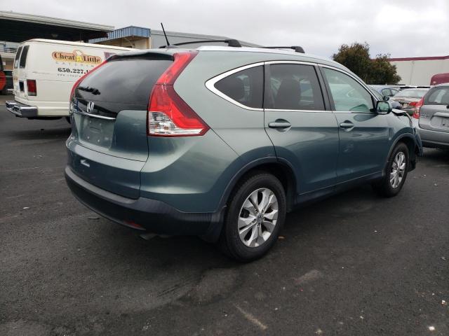 2HKRM3H71CH510315 - 2012 HONDA CR-V EXL TEAL photo 3