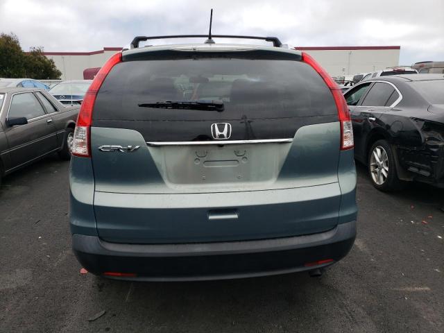 2HKRM3H71CH510315 - 2012 HONDA CR-V EXL TEAL photo 6