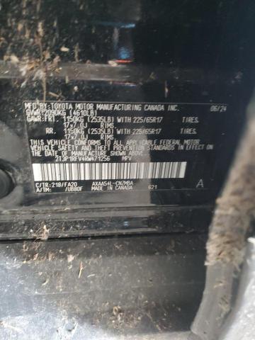 2T3P1RFV4RW471256 - 2024 TOYOTA RAV4 XLE BLACK photo 12