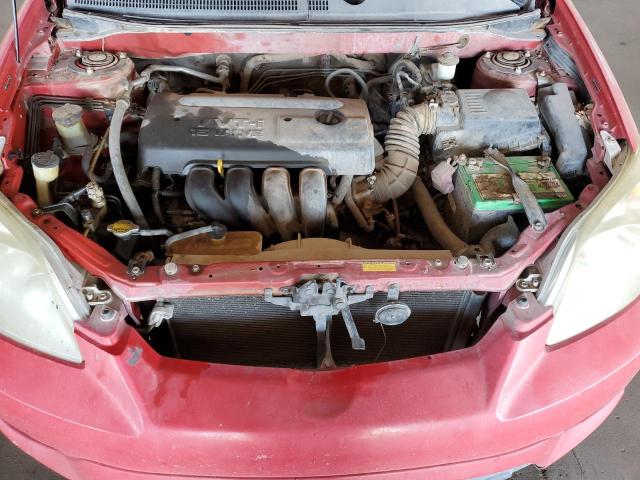 2T1KR30E07C650314 - 2007 TOYOTA COROLLA MA XR RED photo 11