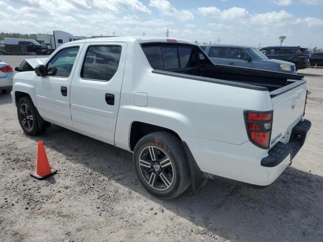 5FPYK1F73DB013668 - 2013 HONDA RIDGELINE SPORT WHITE photo 2