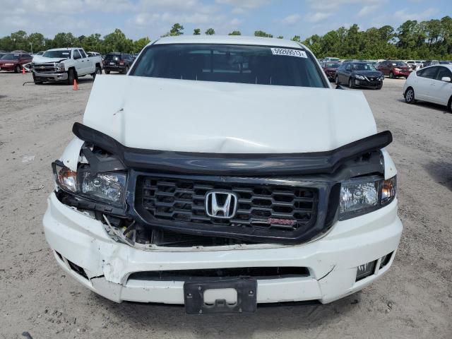 5FPYK1F73DB013668 - 2013 HONDA RIDGELINE SPORT WHITE photo 5