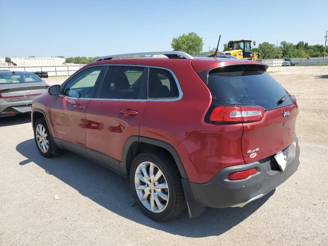 1C4PJMDS8HW545175 - 2017 JEEP CHEROKEE LIMITED RED photo 2