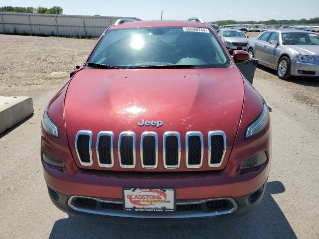 1C4PJMDS8HW545175 - 2017 JEEP CHEROKEE LIMITED RED photo 5