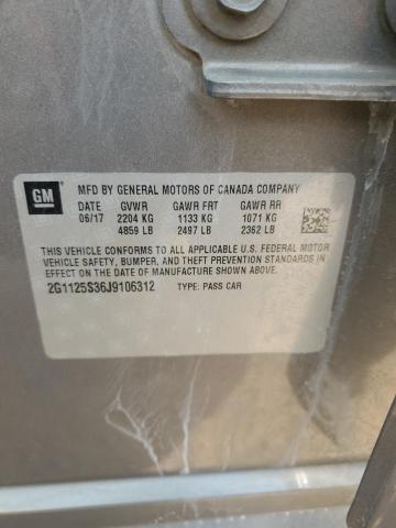 2G1125S36J9106312 - 2018 CHEVROLET IMPALA PREMIER 灰色 照片 13