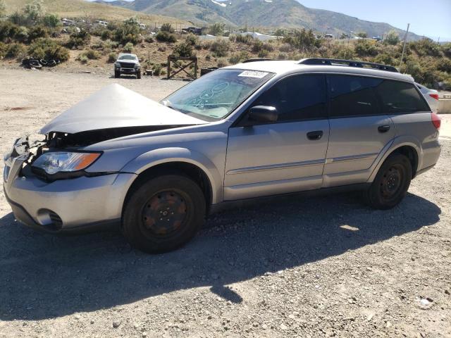 4S4BP60C787312574 - 2008 SUBARU OUTBACK SILVER photo 1