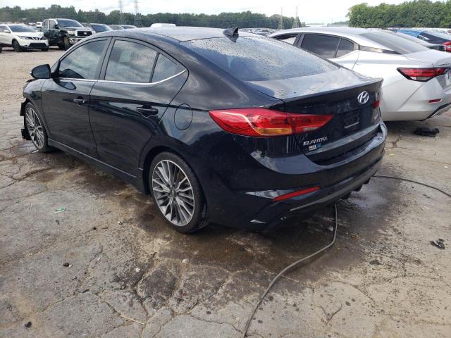 KMHD04LB2JU503928 - 2018 HYUNDAI ELANTRA SPORT CHARCOAL photo 2