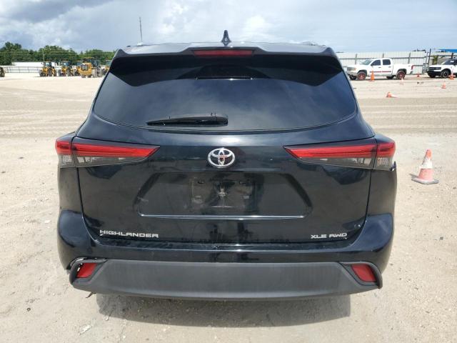 5TDGZRBH2LS520214 - 2020 TOYOTA HIGHLANDER XLE BLACK photo 6