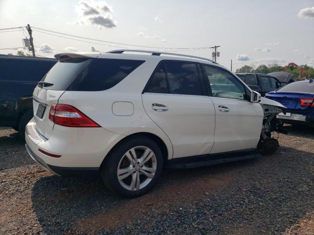 4JGDA5HB6FA570505 - 2015 MERCEDES-BENZ ML 350 4MATIC WHITE photo 3