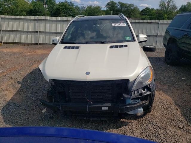 4JGDA5HB6FA570505 - 2015 MERCEDES-BENZ ML 350 4MATIC WHITE photo 5