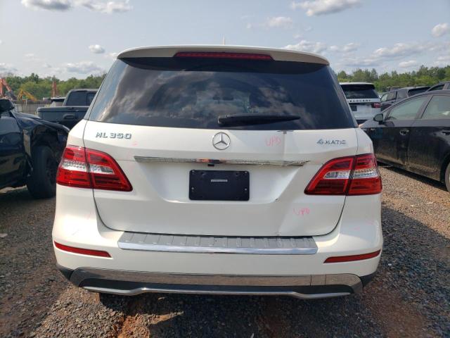 4JGDA5HB6FA570505 - 2015 MERCEDES-BENZ ML 350 4MATIC WHITE photo 6
