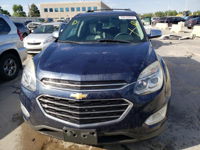 2GNFLGE33G6133227 - 2016 CHEVROLET EQUINOX LTZ BLUE photo 5