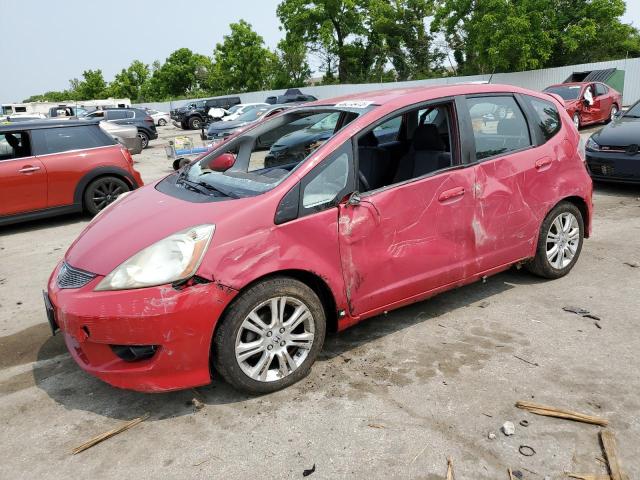 JHMGE88479S055924 - 2009 HONDA FIT SPORT RED photo 1