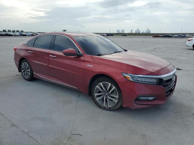 1HGCV3F98JA005871 - 2018 HONDA ACCORD TOURING HYBRID RED photo 4