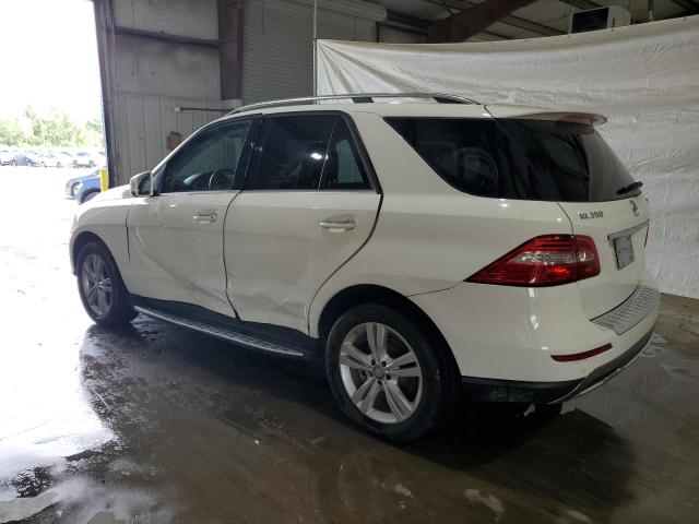 4JGDA5HB9EA404817 - 2014 MERCEDES-BENZ ML 350 4MATIC WHITE photo 2