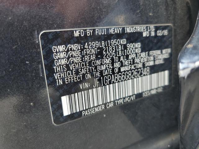 JF1GPAB66G8262348 - 2016 SUBARU IMPREZA PREMIUM GRAY photo 12