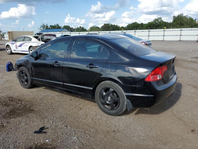 2HGFA16518H338970 - 2008 HONDA CIVIC LX BLACK photo 2