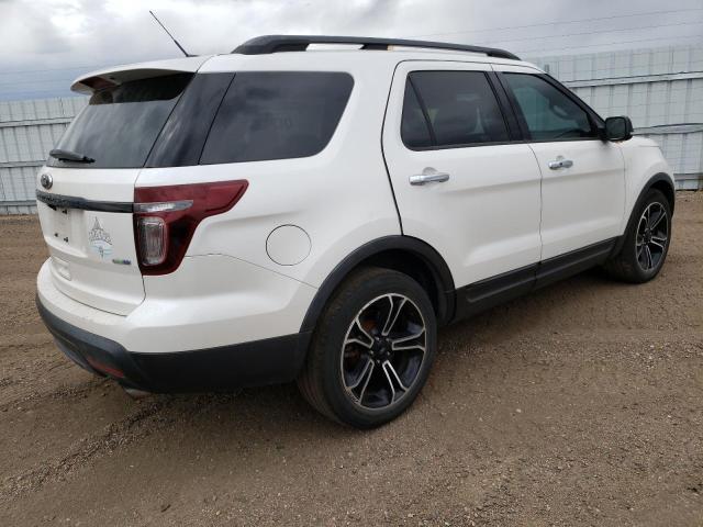 1FM5K8GT1EGC14486 - 2014 FORD EXPLORER SPORT WHITE photo 3