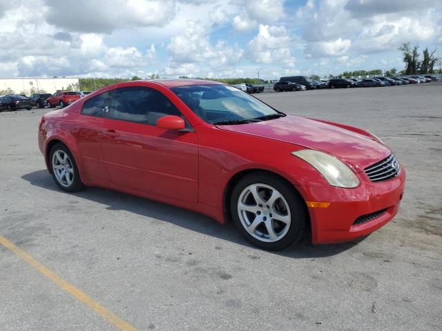 JNKCV54E15M420219 - 2005 INFINITI G35 RED photo 4