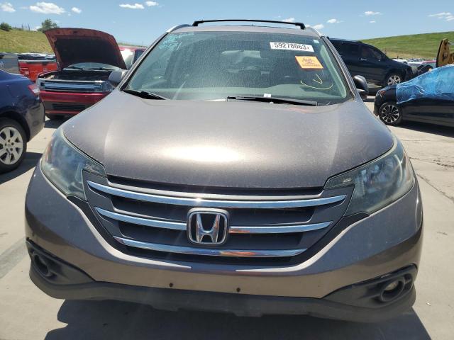 5J6RM4H72DL052412 - 2013 HONDA CR-V EXL BEIGE photo 5