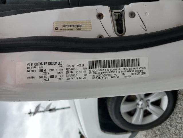 1J4NT1FA2BD239591 - 2011 JEEP COMPASS SPORT WHITE photo 13