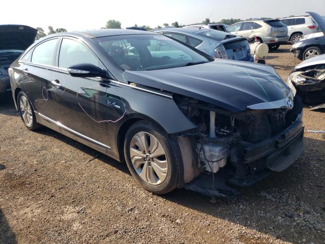 KMHEC4A43EA104341 - 2014 HYUNDAI SONATA HYBRID BLACK photo 4