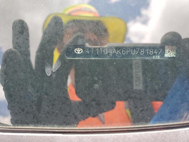 4T1T11AK6PU781847 - 2023 TOYOTA CAMRY SE NIGHT SHADE WHITE photo 12