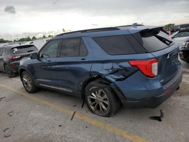 1FMSK8DH1LGB34363 - 2020 FORD EXPLORER XLT BLUE photo 2