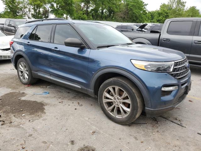 1FMSK8DH1LGB34363 - 2020 FORD EXPLORER XLT BLUE photo 4