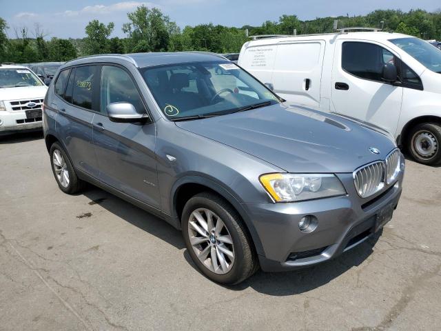 5UXWX9C53E0D17281 - 2014 BMW X3 XDRIVE28I GRAY photo 4