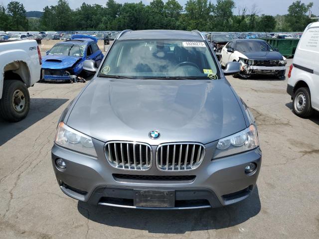 5UXWX9C53E0D17281 - 2014 BMW X3 XDRIVE28I GRAY photo 5