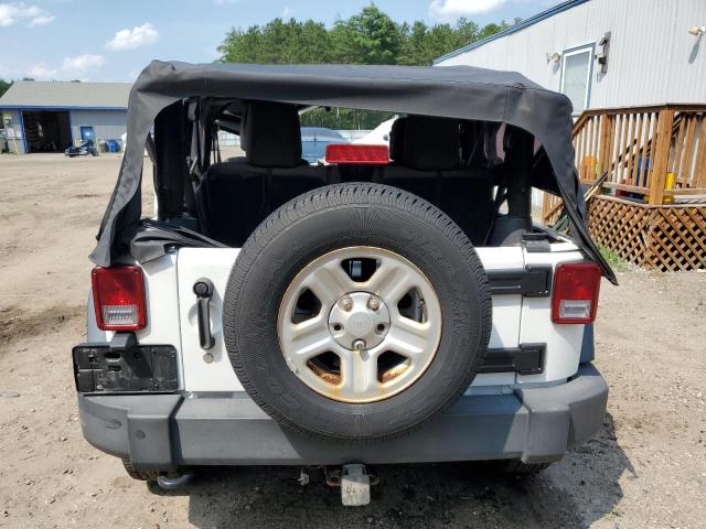 1C4AJWAG6CL212288 - 2012 JEEP WRANGLER SPORT WHITE photo 6