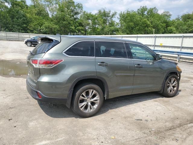 5TDJKRFH1FS199789 - 2015 TOYOTA HIGHLANDER XLE მწვანე ფოტო 3
