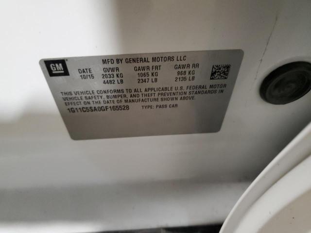 1G11C5SA0GF165528 - 2016 CHEVROLET MALIBU LIM LT 白色 照片 12