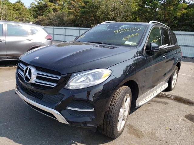 4JGDA5HB2HA925429 - 2017 MERCEDES-BENZ GLE 350 4MATIC BLACK photo 2