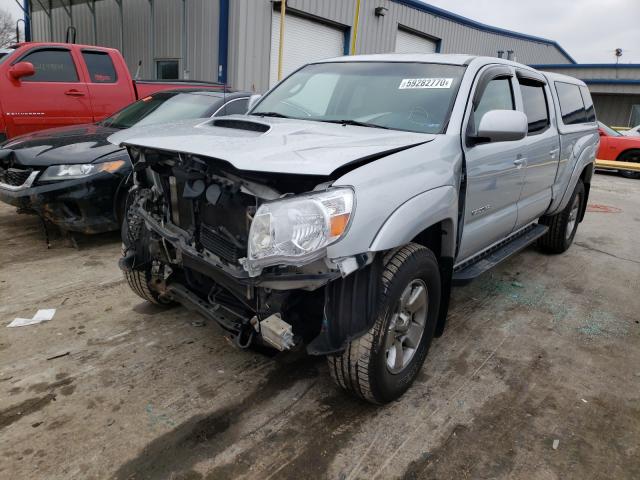 5TEKU72N06Z236235 - 2006 TOYOTA TACOMA DOUBLE CAB PRERUNNER LONG BED SILVER photo 2